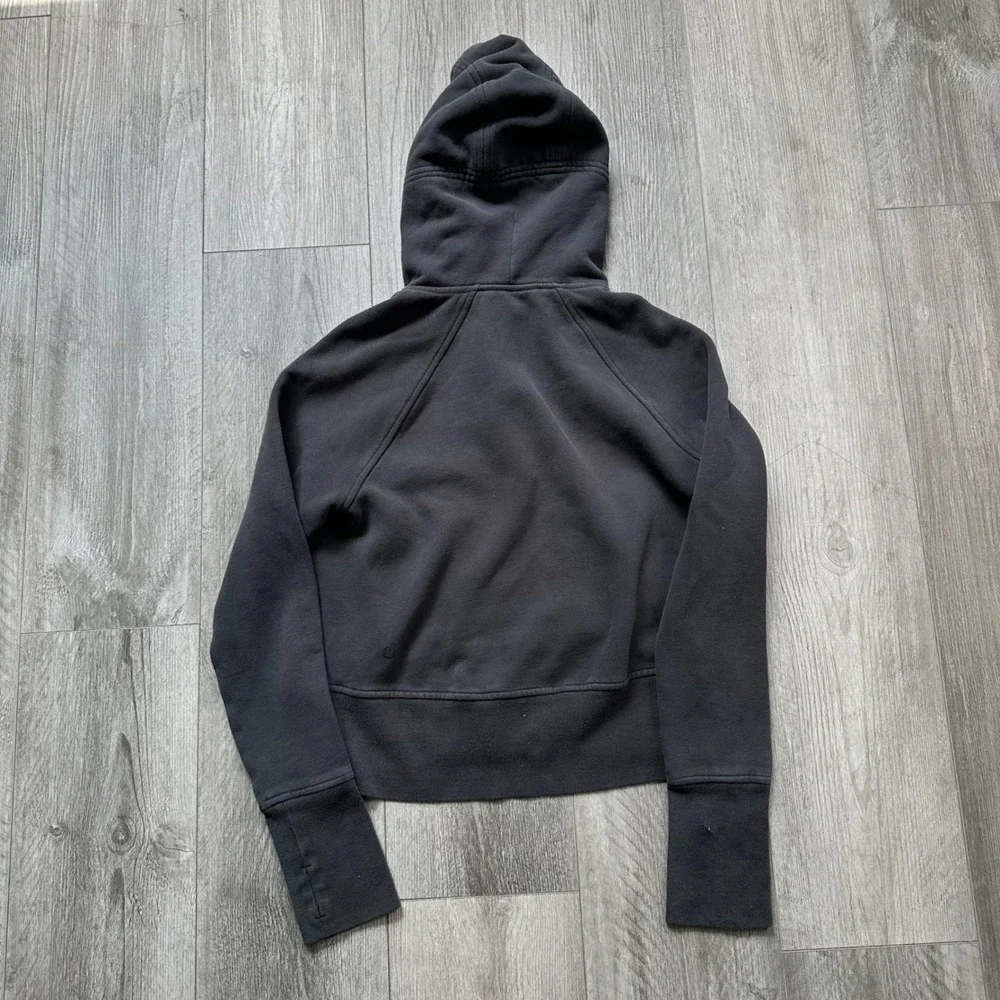 Lululemon Women's Size 2 Dark Gray Full Zip Back To It Hoodie